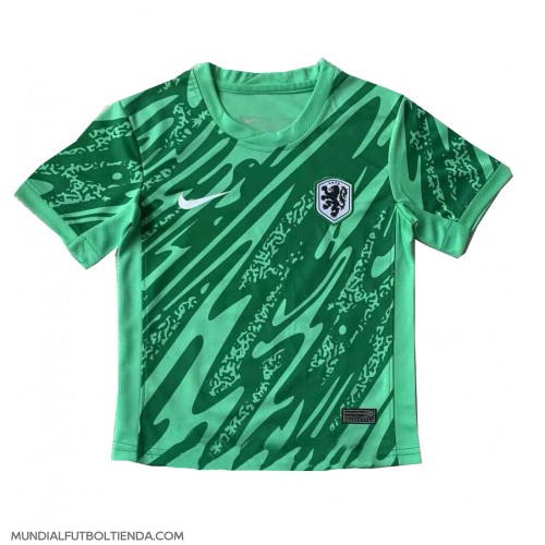 Camiseta Países Bajos Portero Primera Equipación Replica Eurocopa 2024 mangas cortas